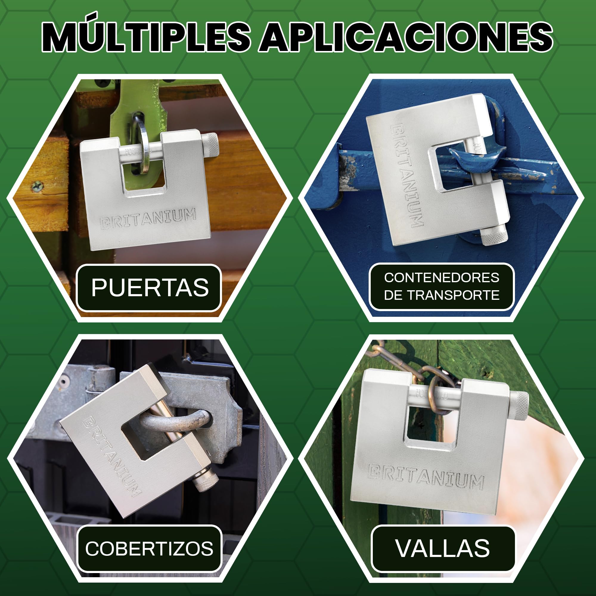BRX74 Candado de seguridad para contenedores con 5 llaves: arco resistente a cortes de 12 mm Resistente a la intemperie | Candado seguridad exterior para contenedores, Cerca, Cobertizo