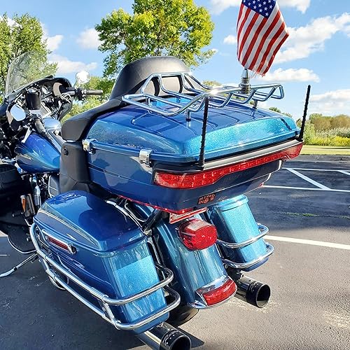 Miniatura 2 de Paquete de 2 antenas en espiral de 7 pulgadas para motocicletas Harley Davidson Touring Electra Road Street Glide Trike Ultra Classic CVO, repuesto