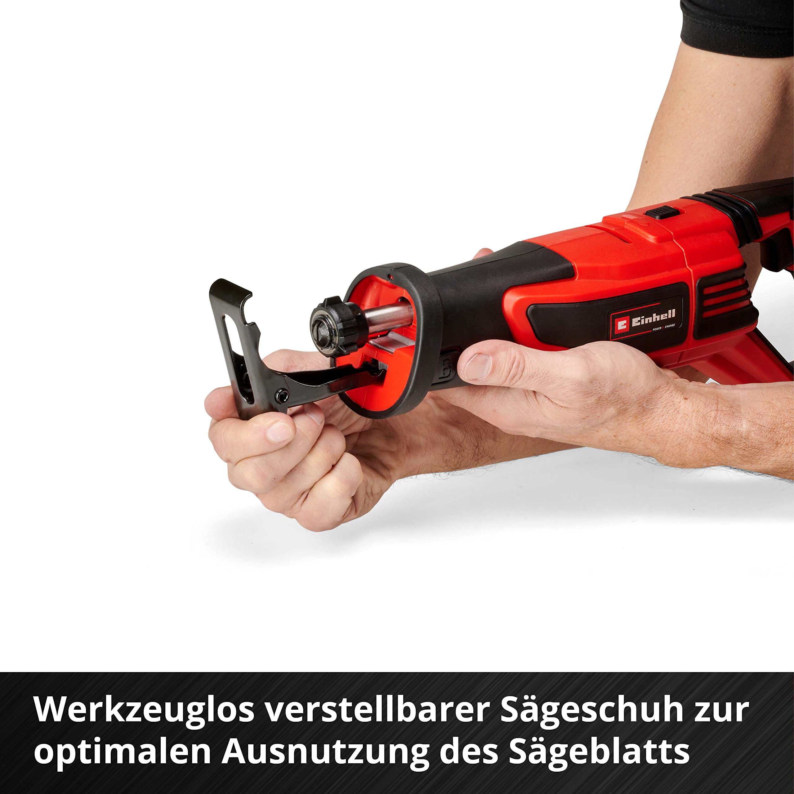 Einhell Professional Akku-Universalsäge TP-AP 18/28 Li BL-Solo PXC (18 V, 950 W, Brushless, 28 mm Hubhöhe, 2.500 min-1, 20 cm Schnitttiefe Holz, drehbarer Griff, ohne Akku)