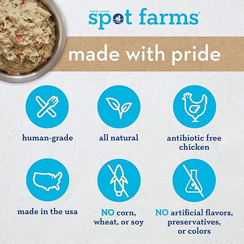 Miniatura 4 de Spot Farms Alimento deshidratado natural para perros, de grado humano, sin granos, 8 libras, hace 32 libras