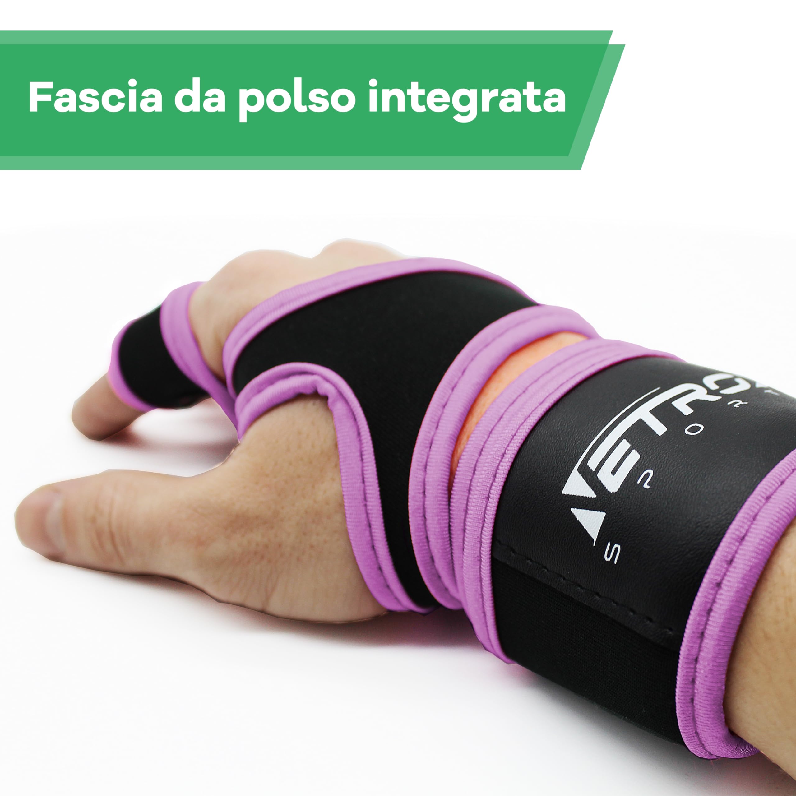 NetroxSports - Guanti Palestra Uomo e Donna - 40cm Polsini Palestra - antiscivolo e traspirante - Fitness, Calisthenics, Bodybuilding, Ciclismo, Gym Gloves, Accessori Sollevamento Pesi, Sportivi