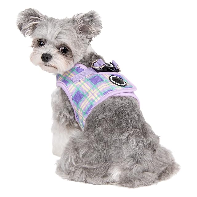 Foto 4 de 5 de Puppia Spring and Summer Fashion Step-in Vest - Arnés para Perro, Violeta_Jaylen, Talla L