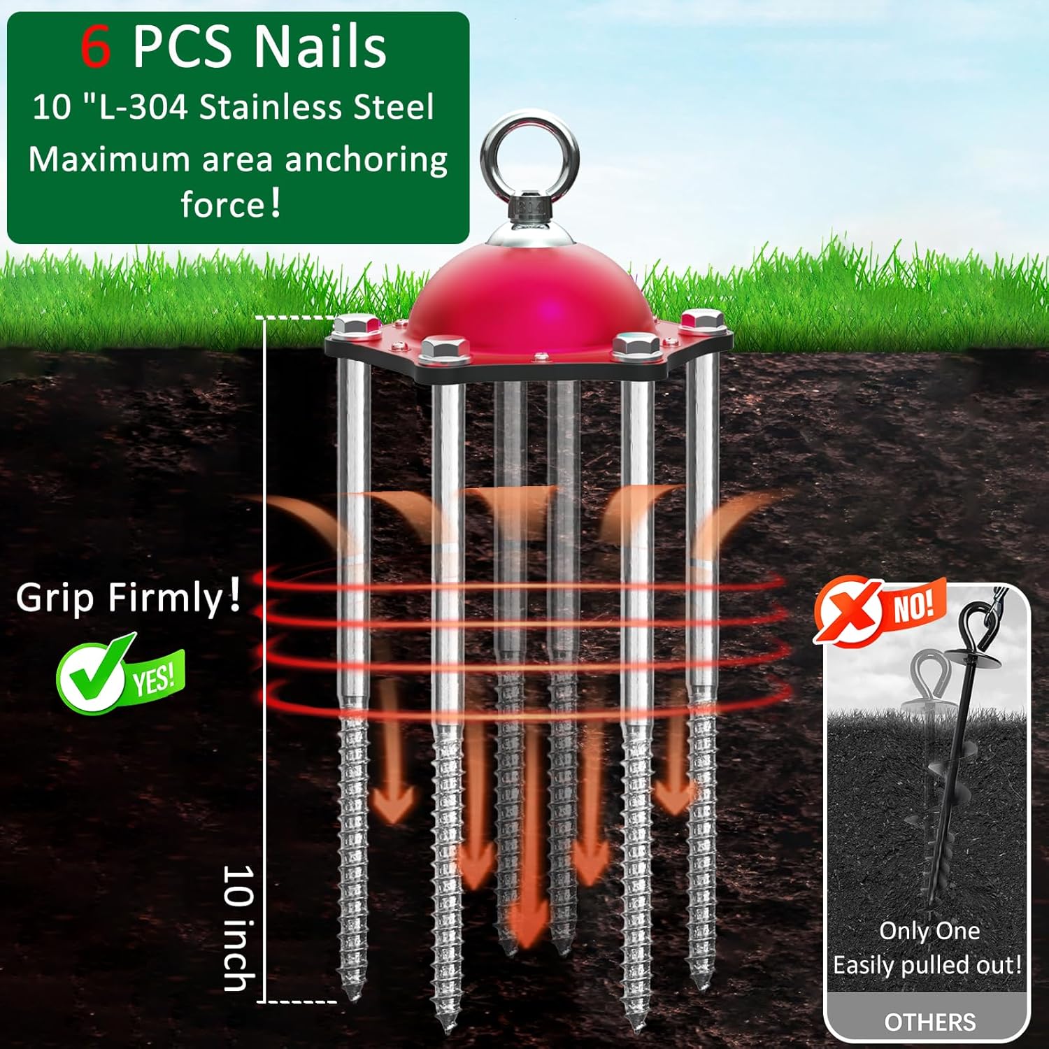 Catapamey Dog Tie Out Cable and Stake for Yard,(up to 200lbs) with 2x20 FT Heavy Duty Cables,360° Swivel Dog Run Anchors- No Tangle,Ideal for Outdoor Camping