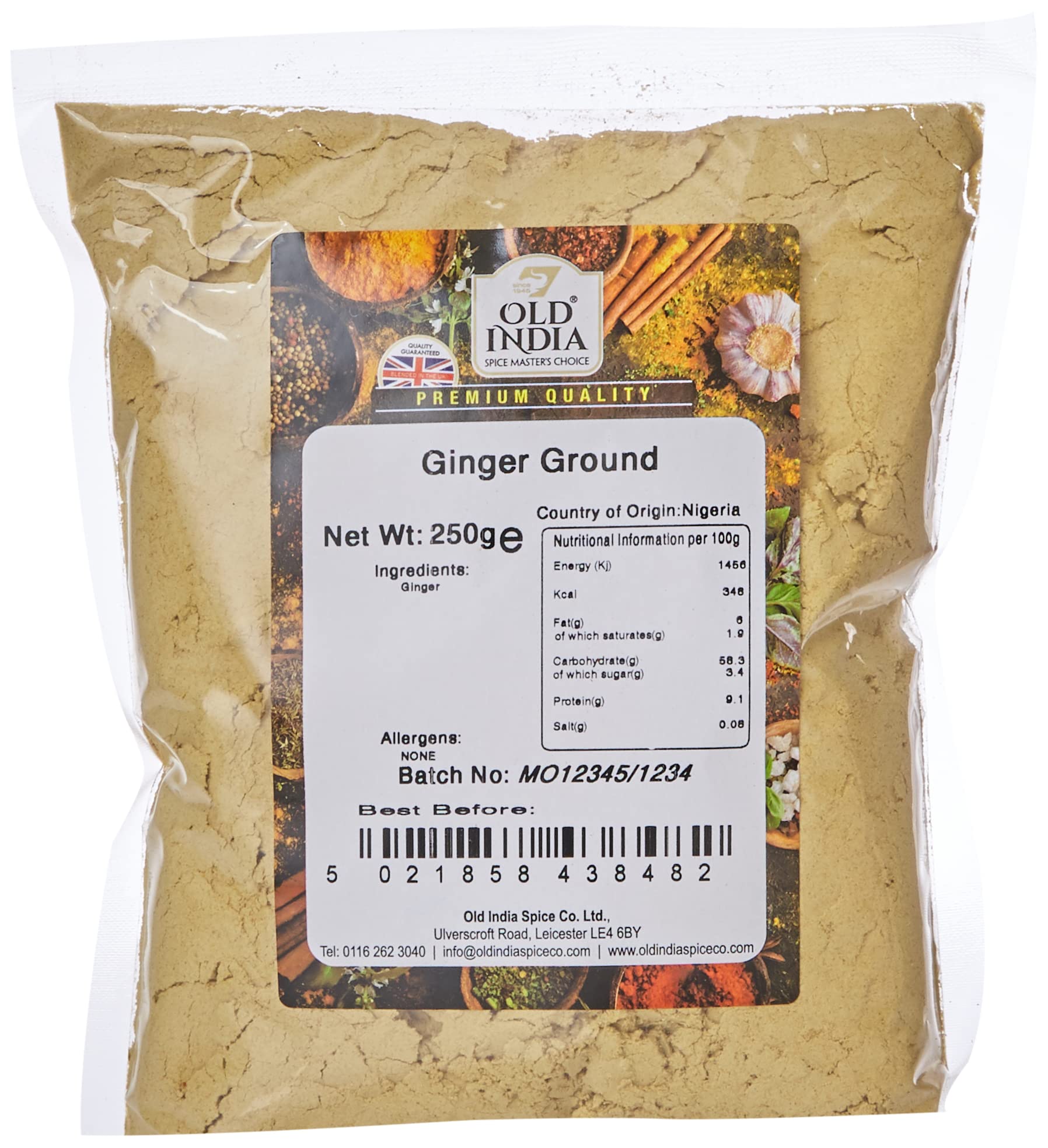 Old India Ginger Ground 250g