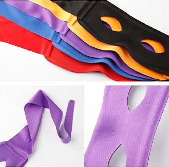 5pcs Adjustable Half Face Mask,Ninja Style Eye Mask,Fun Costume Masks for Halloween,Cosplay & Themed Parties
