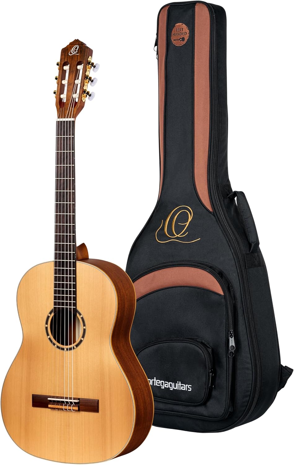 Family Series Pro Left-Handed Solid Top Slim Neck Nylon Classical Guitar w/Bag