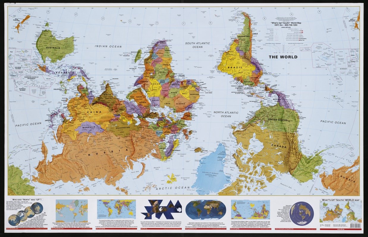 What's Up? South! 36x56 inch; laminated map Map – Wall Map, September 1, 2012