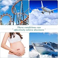Vista 6 de Jadive 4 pulseras antináuseas para mareo y mareo por movimiento, bandas ajustables para náuseas por movimiento, mareos matutinos, mareos