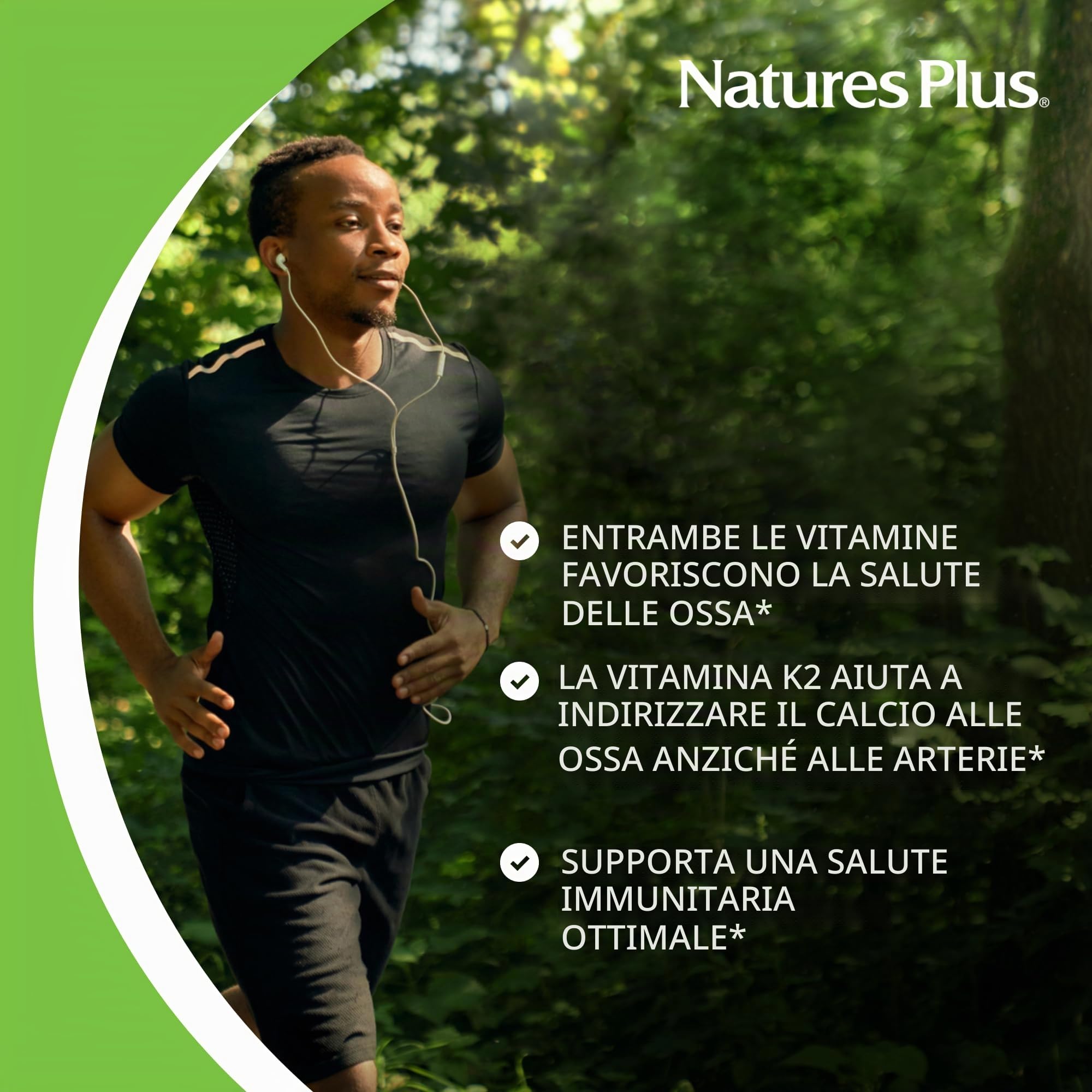 Giardino di vitamina D3 + K2 60 capsule