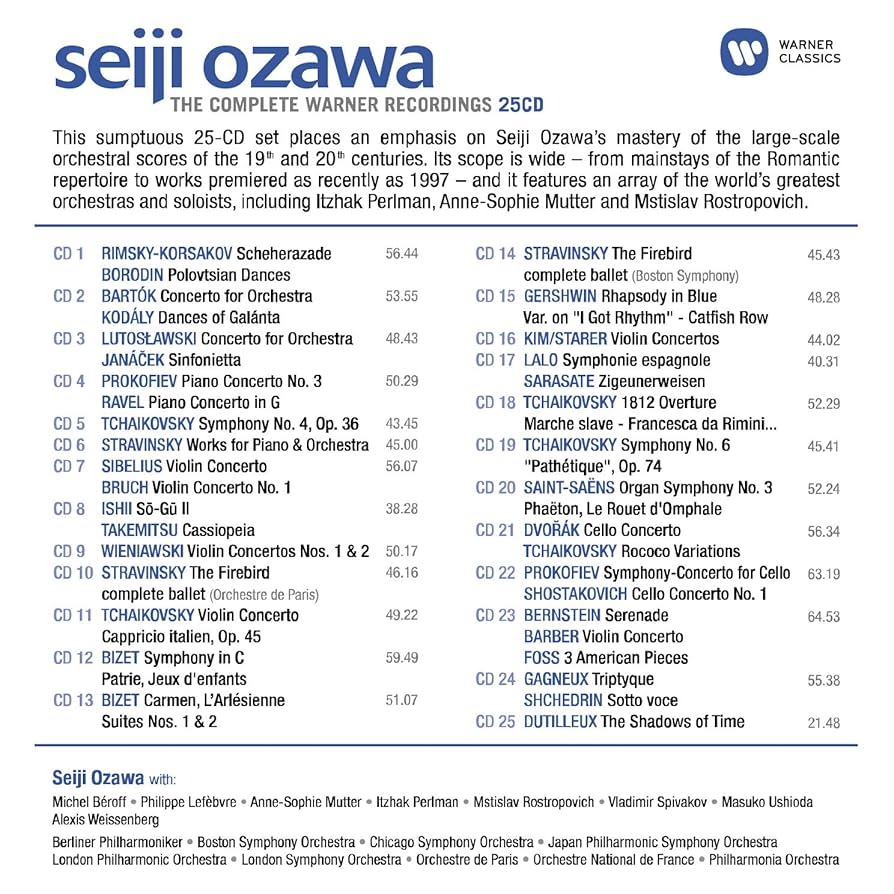 Amazon.co.jp: Seiji Ozawa: The Complete Warner Recordings