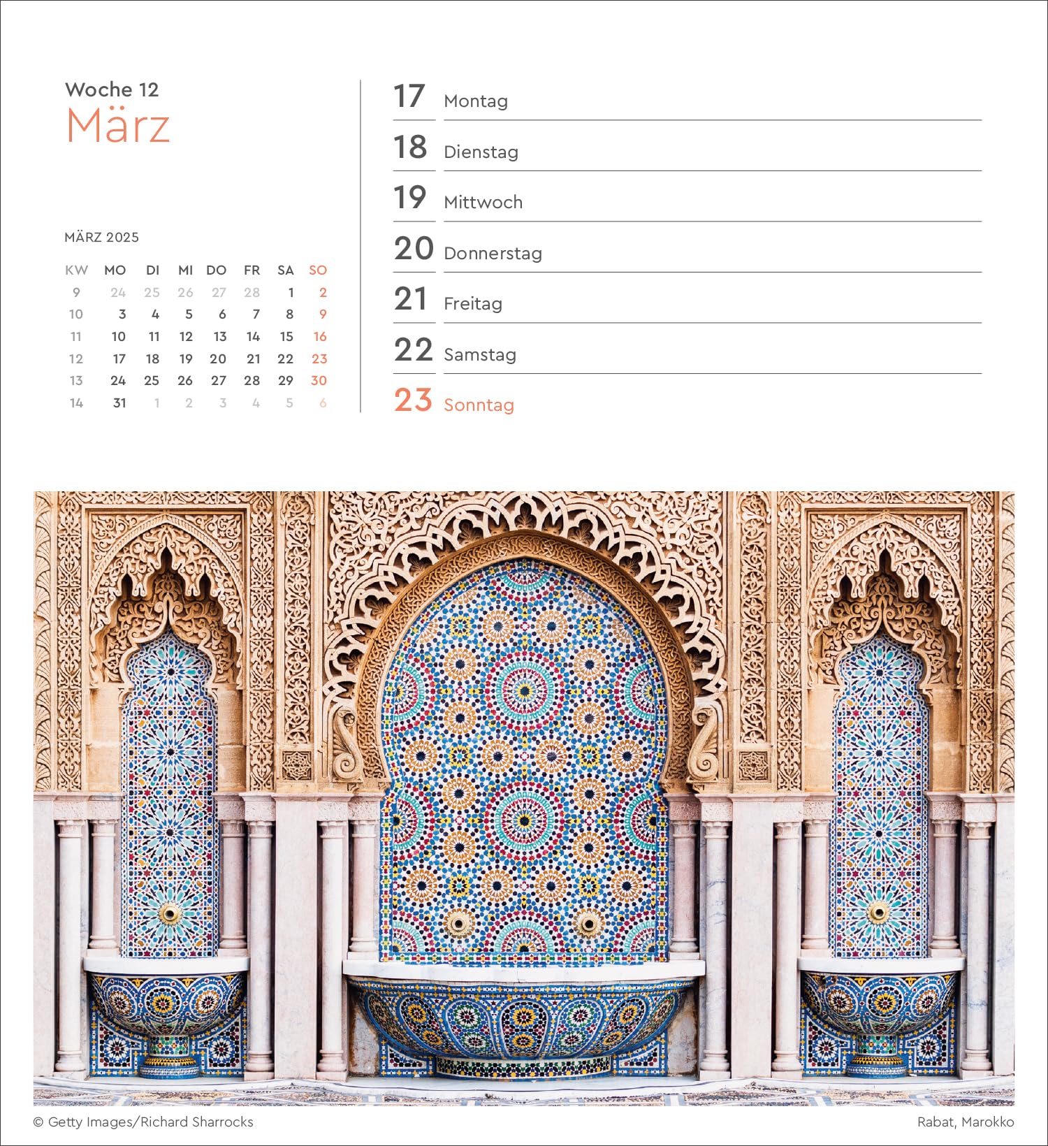 Unterwegs in aller Welt - KUNTH Postkartenkalender 2025: Hochwertiger Tischkalender mit 53 traumhaften Postkarten (auch zum Aufhängen)