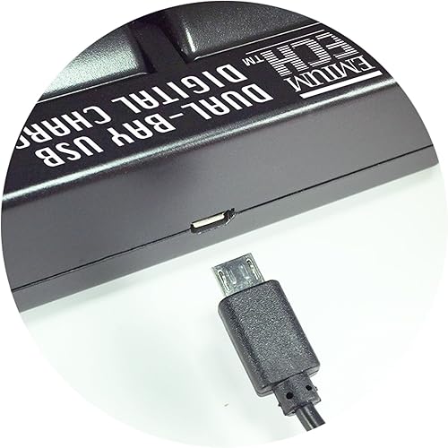 Miniatura 3 de BM NB-2L, NB-2LH, BP-2L5, BP-2LH Cargador de batería rápido dual para Canon PowerShot G7, G9, S30, S40, S45, S50, S60, S70, S80, VIXIA HF R10, HF