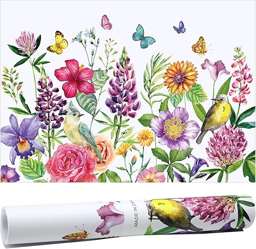 10 hojas de forros de cajones para aparadores, revestimientos de cajones perfumados, papel perfumado no adhesivo para estantes fragantes del hogar