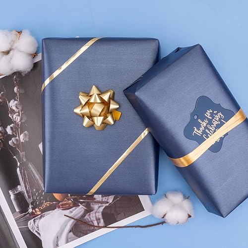 Vista 23 de RUSPEPA Papel de regalo negro mate, color liso perlado, papel lustre perfecto para bodas, cumpleaños, Navidad, baby shower, 17 pulgadas x 32.8 pies