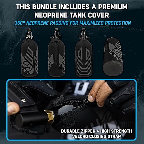 Miniatura 16 de HK Army Sistemas de aire comprimido de aluminio del tanque de Paintball de HPA - Regulador estándar Negro