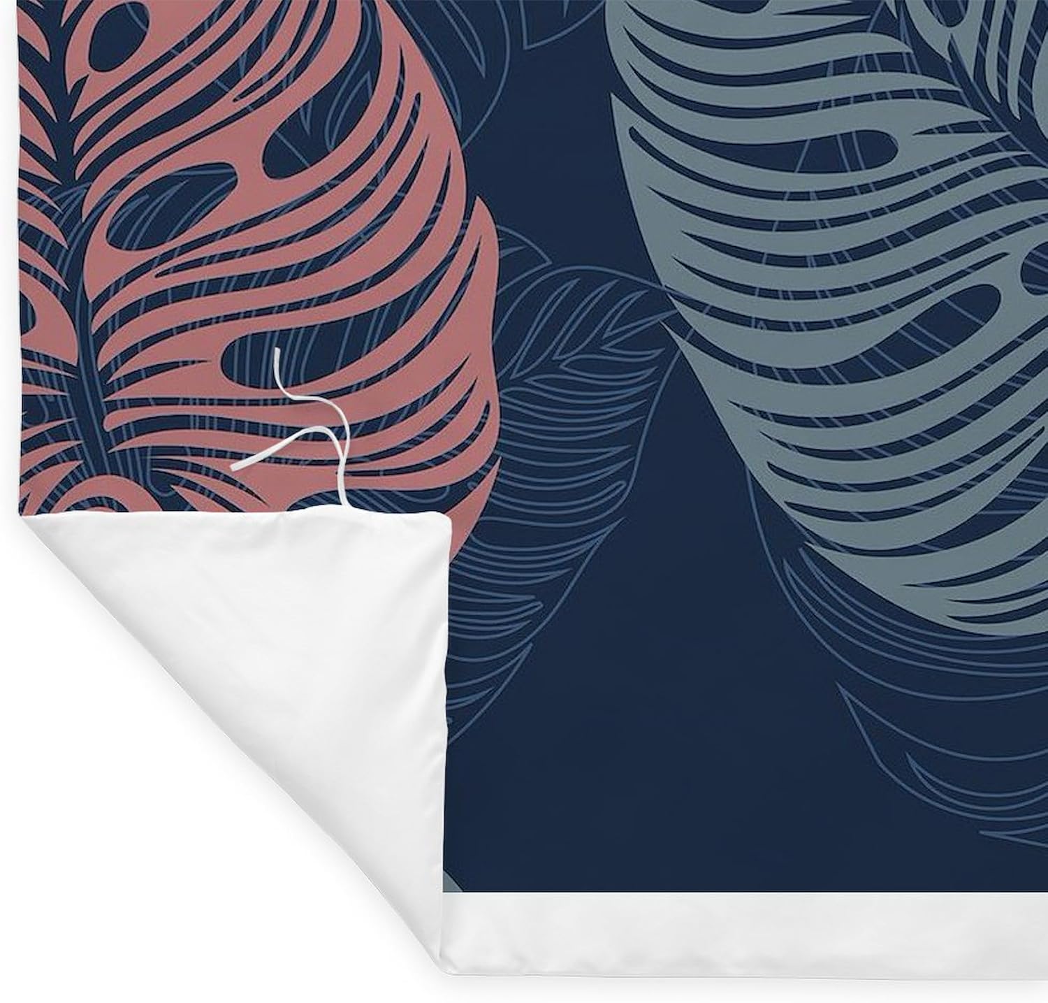 CafePress Tropical Leaves Navy Twin Duvet Cover, Printed Comforter Cover, Unique Bedding,