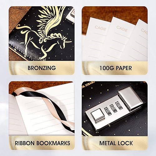 Vista 9 de Diario con candado para hombres y mujeres, diario de cuero recargable con candado, 240 páginas, cuaderno protegido por contraseña B6, 5.5 x 7.8