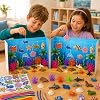 Kit de Diorama Bajo el Mar Cinrobiye, Suministros de Manualidades con Animales del Océano, Caja de Cartón, Figuras de Criaturas Marinas, Corales, Conchas y Plantas para Proyectos de Escenas del Océano, Exhibiciones Escolares 7