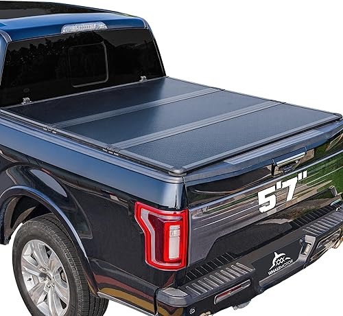 Cubierta Tonneau para caja de camioneta compatible con Dodge Ram 1500 (2009-2024) Classic & New 5.7 pies caja corta sin Rambox, estilo plegable
