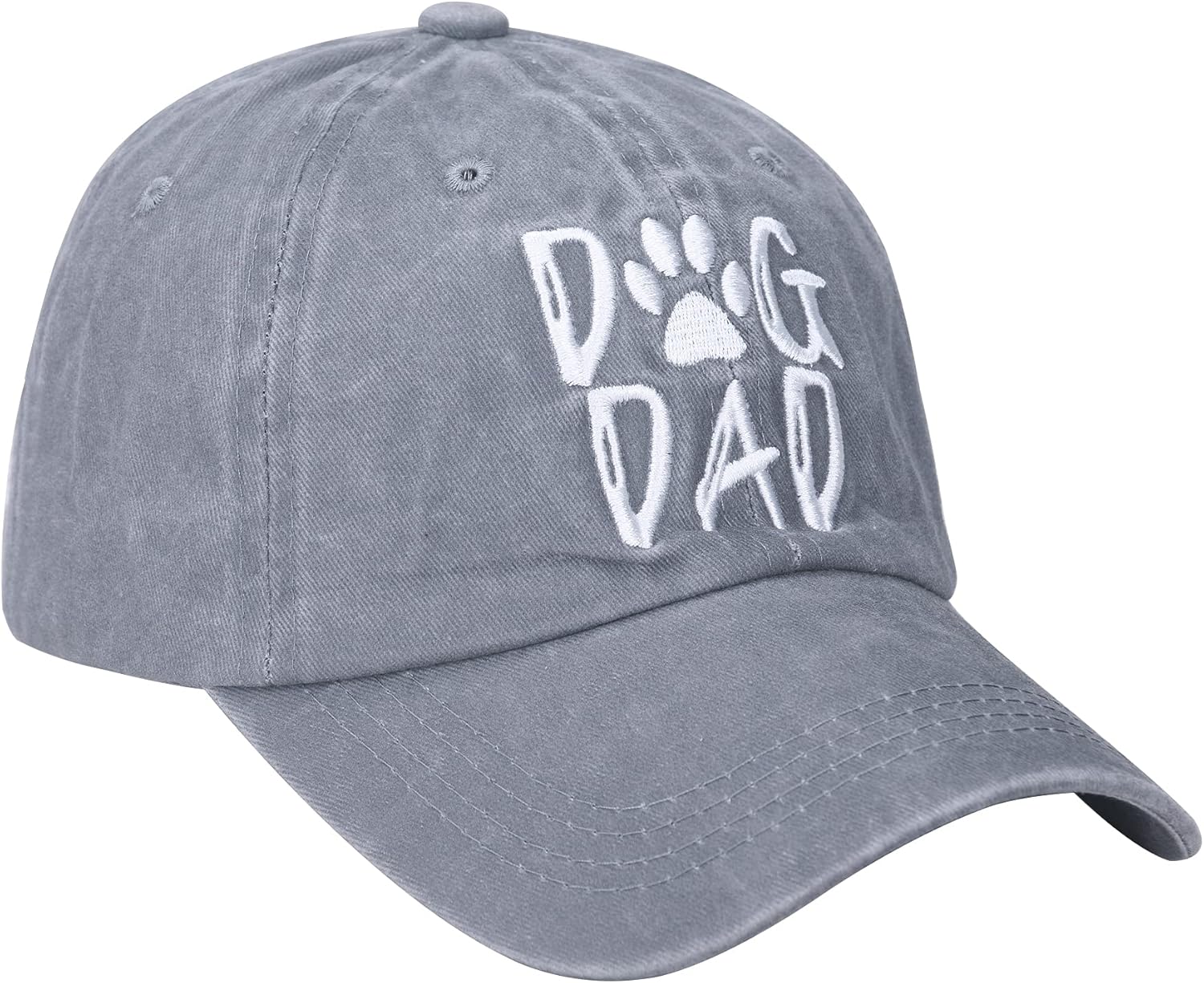Waldeal Men's Dog Dad Washed Adjustable Baseball Cap Dog Lover Hat - Image 2