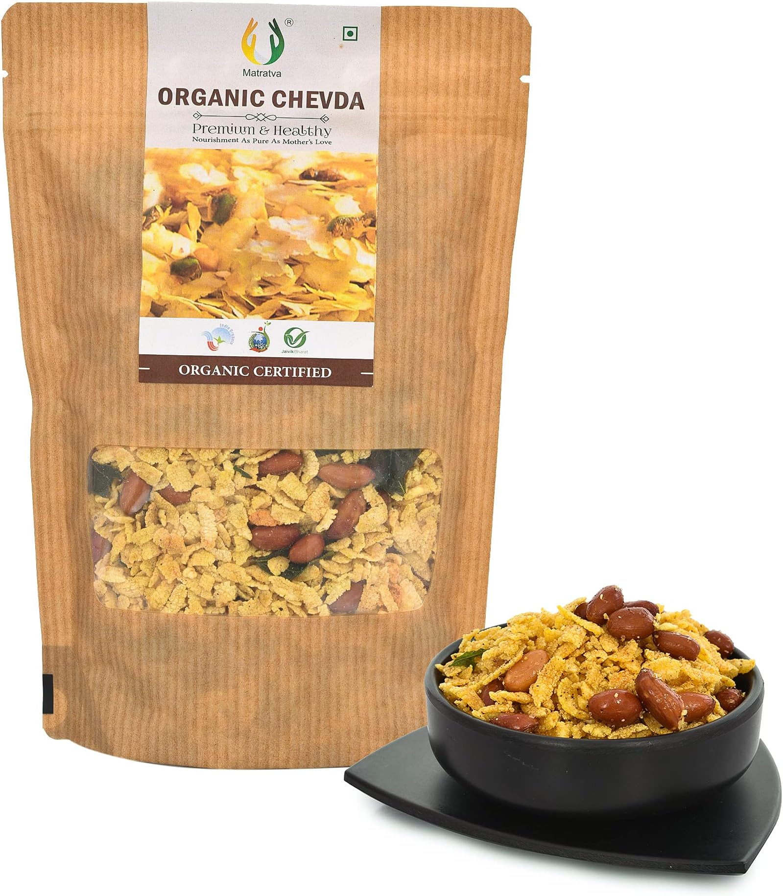 Matratva Chevda Namkeen - 250 gm | Chiwda | Chevda | Organic Namkeen ...