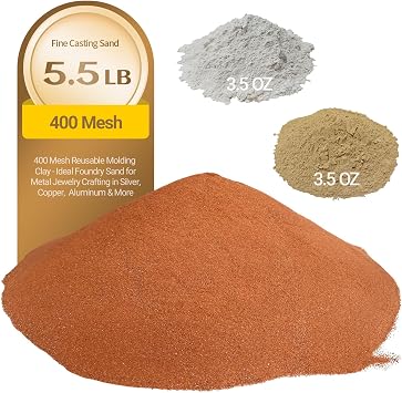 5.5 LB 400 Mesh Casting Sand for Metal, Jewelry Making Casting Kit