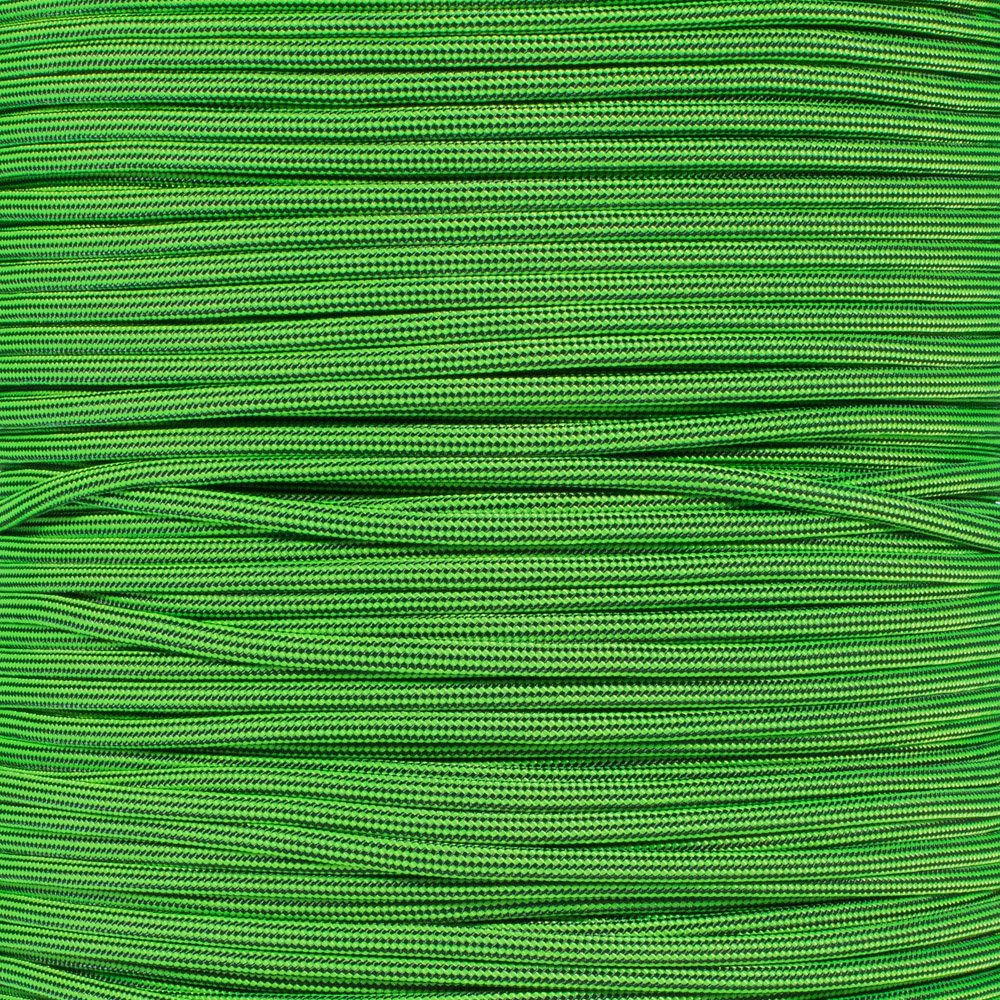 Paracord Planet 10 Foot Hanks of 550 Type III 7 Strand Paracord (Neon Green w/Black Stripes 10 Feet)
