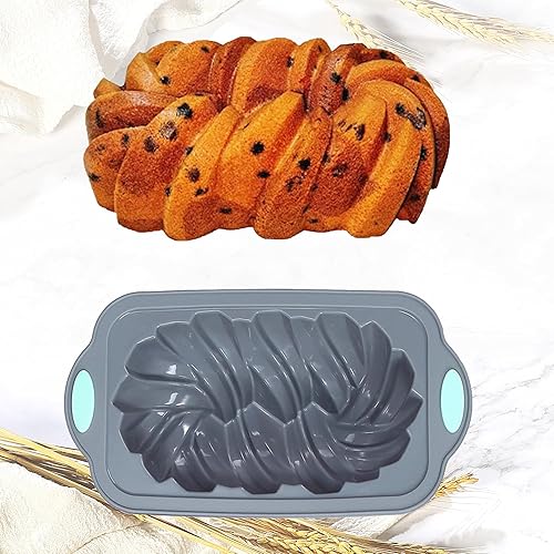 Miniatura 8 de Tongjude Molde de silicona de 4 piezas para hornear pan, sartén antiadherente para horno de cocina, perfecto para pan de plátano, pan de sándwich,