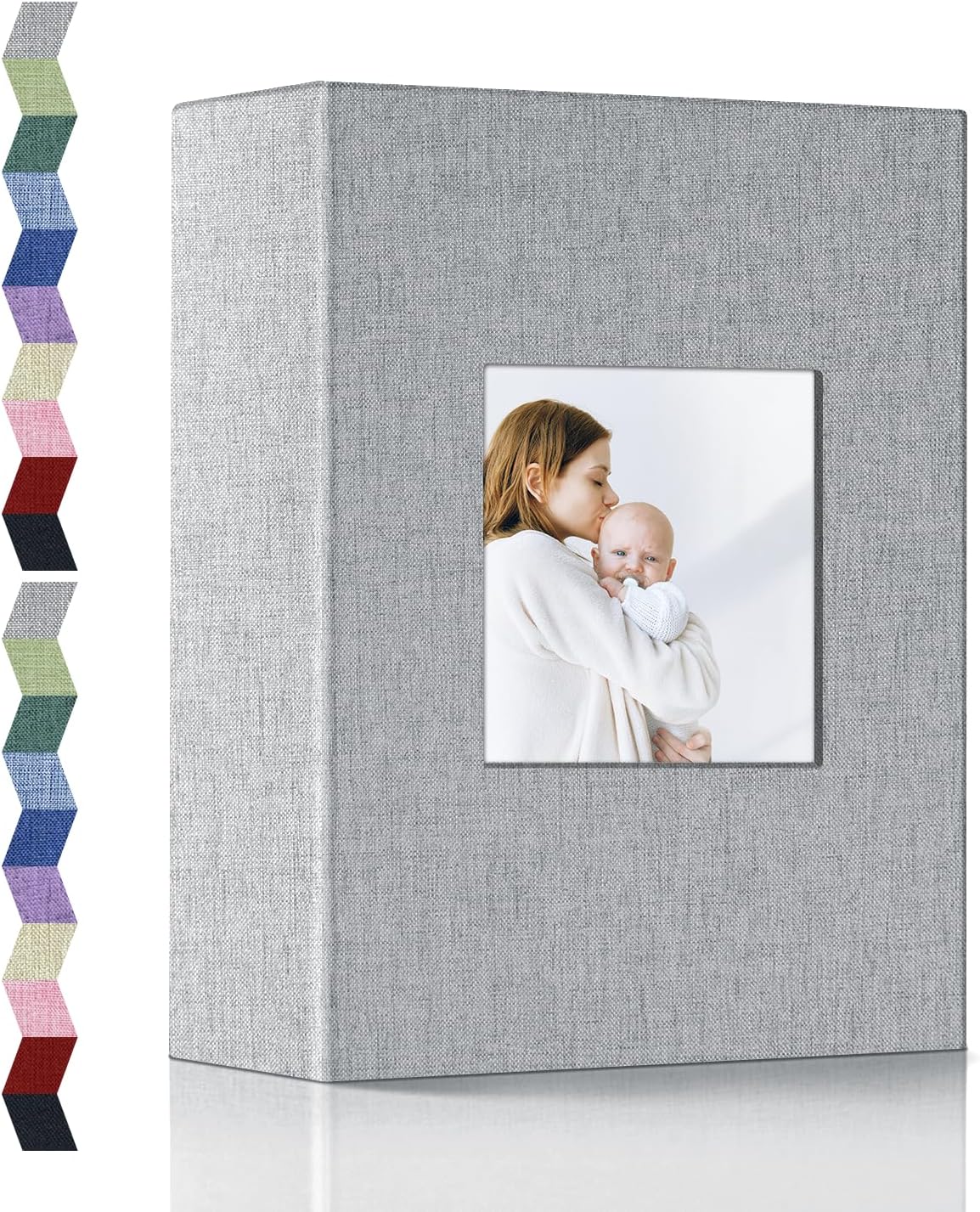 Photo Album 4x6-100 Photos Photo Books with 100 Vertical Pockets,Linen Cover Albums for Family Wedding Anniversary Baby Vacation Pictures