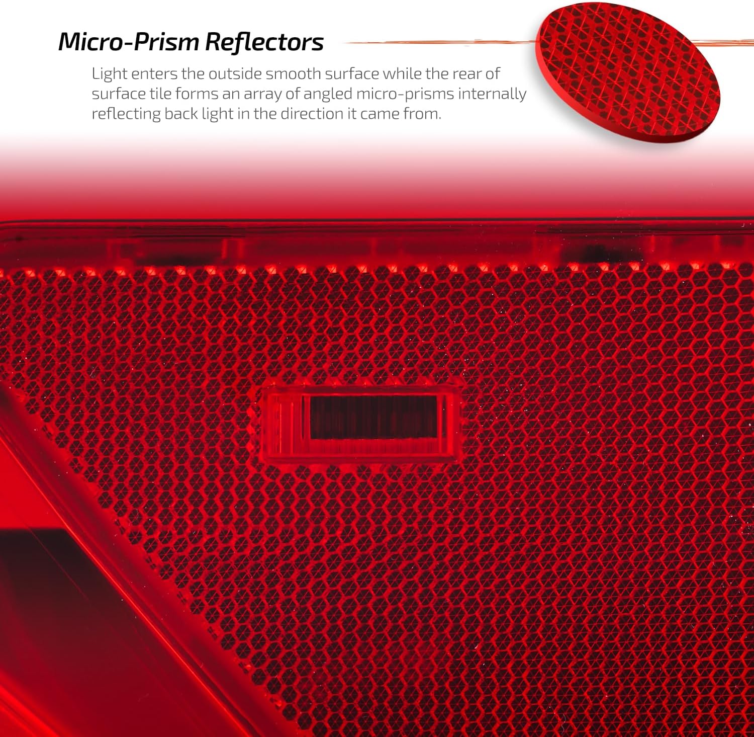 AKKON - Fits 2019-2021 Honda Pilot LX/EX/EX-L/Elite/Touring LED Running Chrome Red Tail Light Outer Driver Left