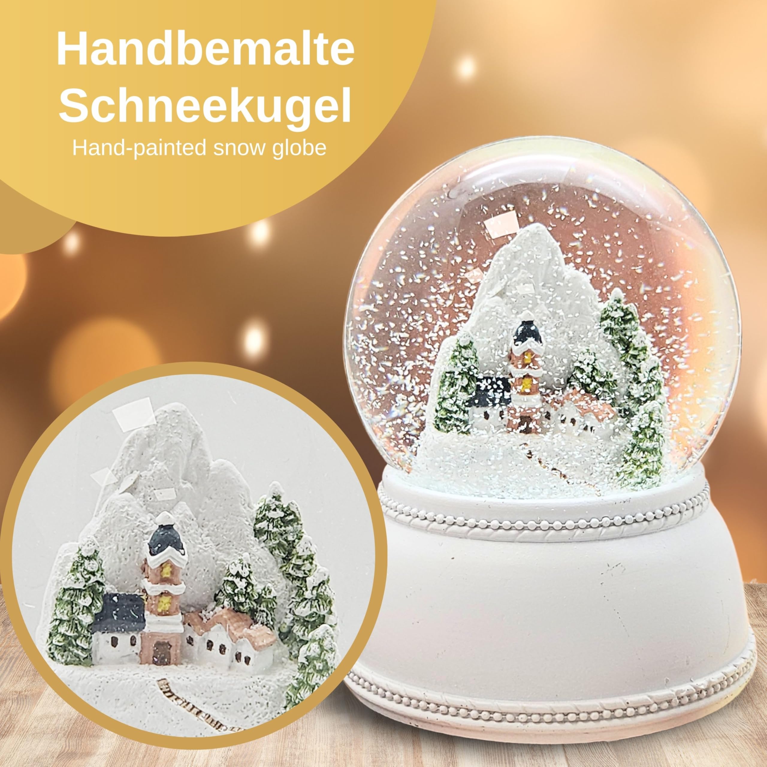 Bola Nieve Musical Bola De Nieve Para árbol De Navidad Decorada Sobre Base  Plateada Con Estrellas Y Caja De Musica De 10 Cm De Diametro Bolas De Nieve  Navidad, image size:2560x2560