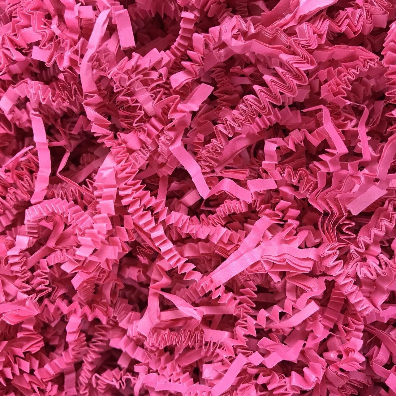 Black Cat Avenue 1 LB Pink Crinkle Cut Paper Shred Filler for Gift Wrap and Basket Filler
