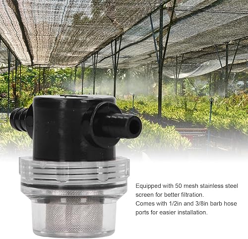 Miniatura 6 de Bomba de filtro de piscina, filtro de piscina sobre el suelo, bomba de filtro de cartucho, filtro de bomba de agua en línea Stainer Barb ABS 38in