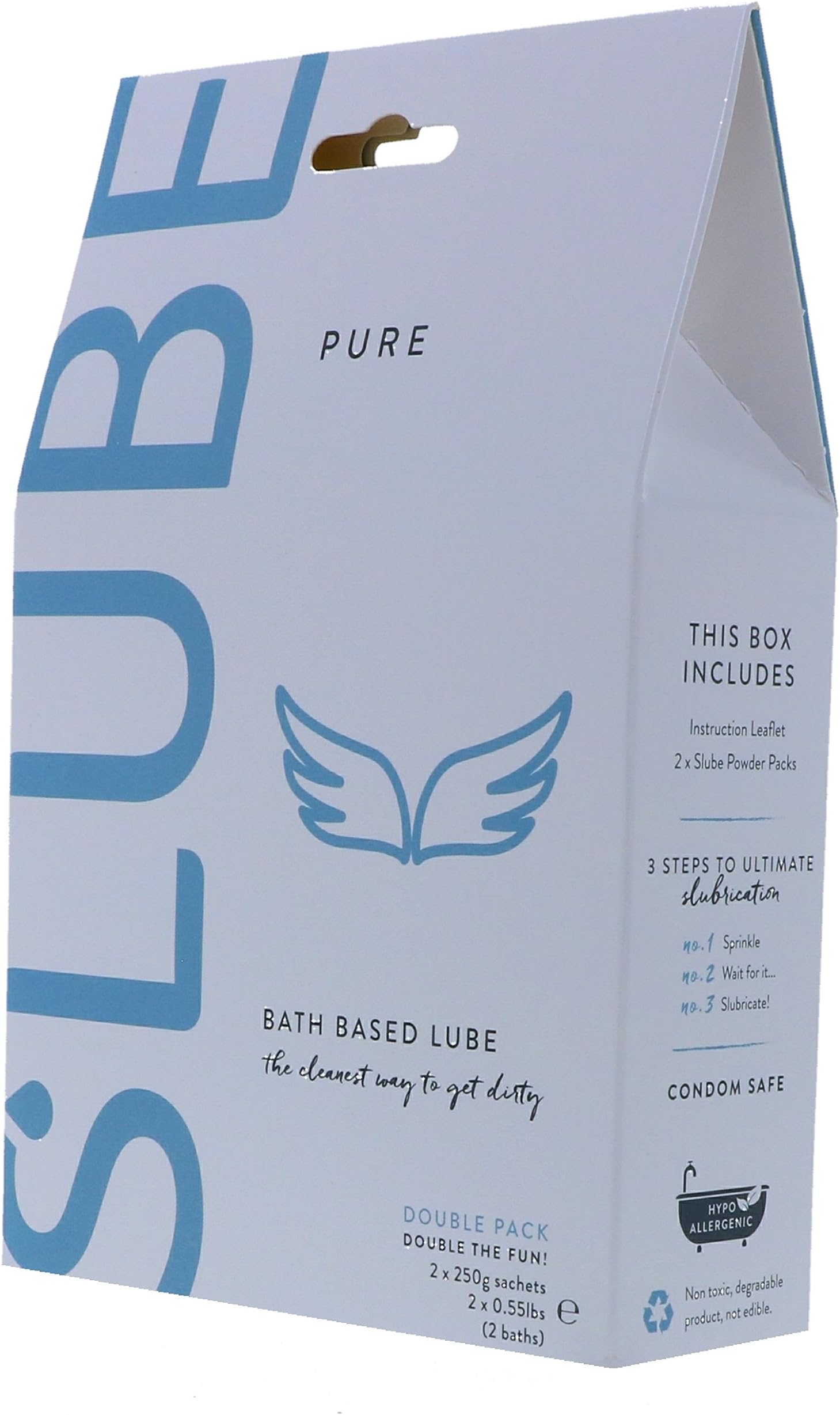 Slube Pure Bath & Body Lubricant - Double Pack 500g