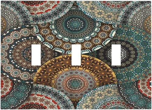 Miniatura 198 de Placa de pared de tortugas marinas, hierba oceánica, medusas, peces y algas marinas, placa de pared de doble palanca, cubierta de interruptor de luz