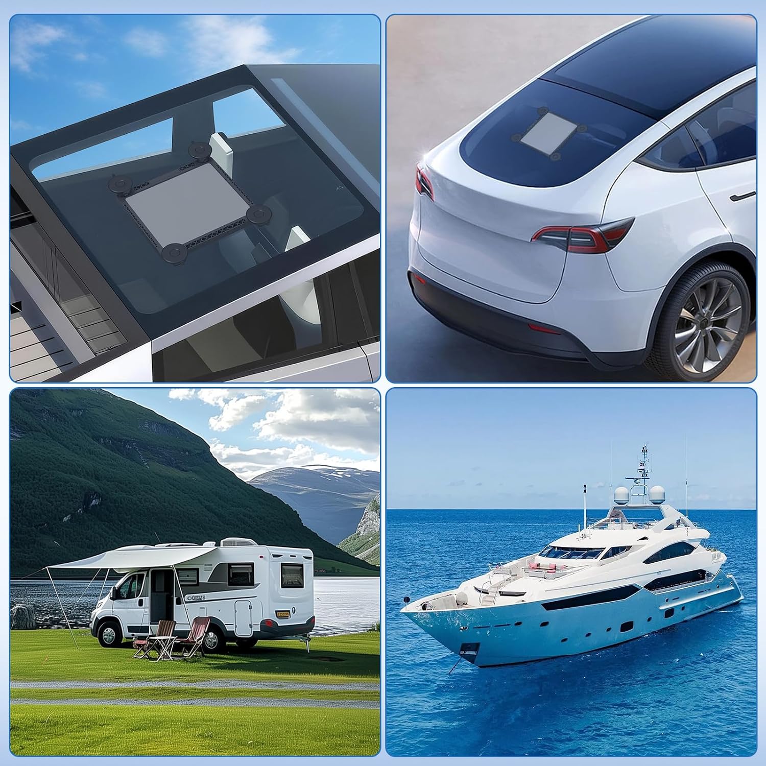 Starlink Mini Mount, Starlink Mini Suction Cup Mount with Quick-Release Design, Strong & Secure Satellite Dish Mounting Kit Starlink Mini Accessories for Cars/RV/Boats/Sunroof/Windows/Glass