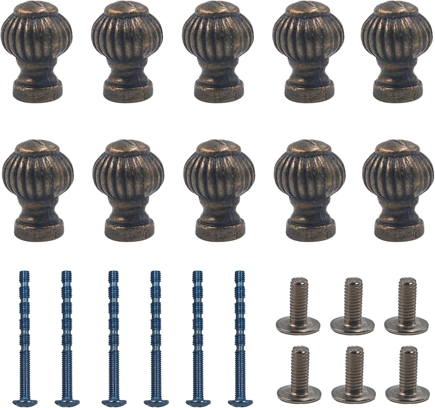 20PCS 14mm x 19mm Mini Lantern Drawer Knobs, Antique Bronze Cabinet Pulls with Mounting Screws, Vintage Style Handles for Jewelry Box, Gift Case, Dresser