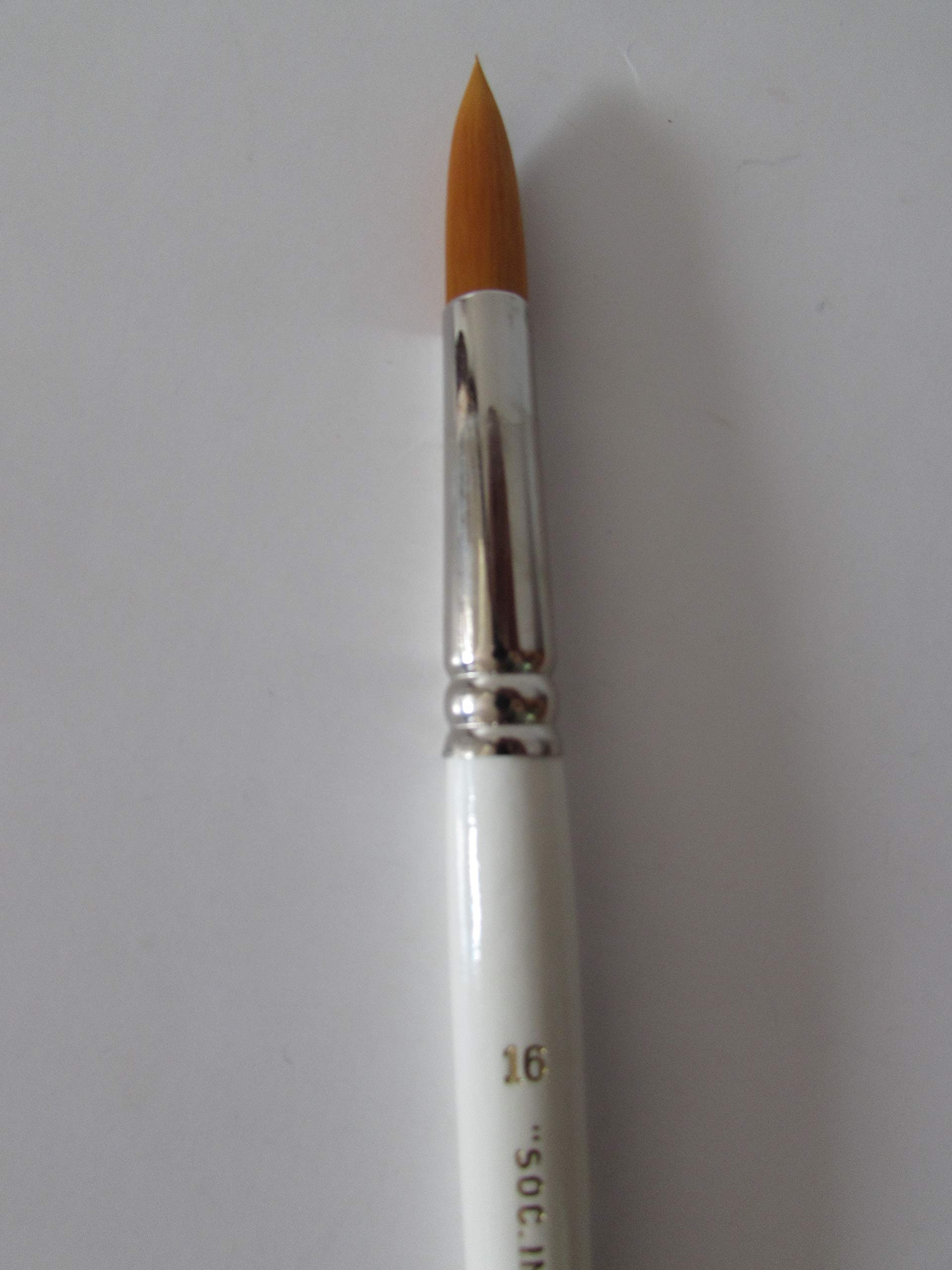Large Artist Quality Watercolor Brush Golden Synthetic Sable Round #16 Made in Germany