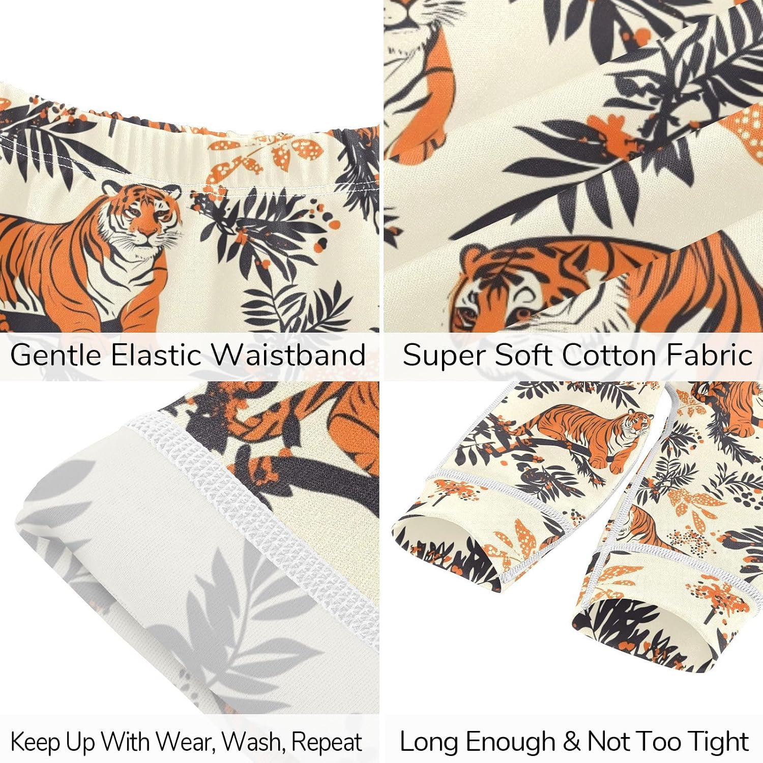 vvfelixl Baby Clothes Asian Tigers Baby Bodysuits Set Unisex Short Sleeve Babys Pants Sets 0-3M