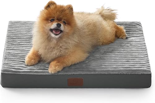 Miniatura 12 de Bedsure Cama para perros pequeños – Cama ortopédica para mascotas con funda extraíble lavable a máquina, no impermeable, alfombrilla de espuma para