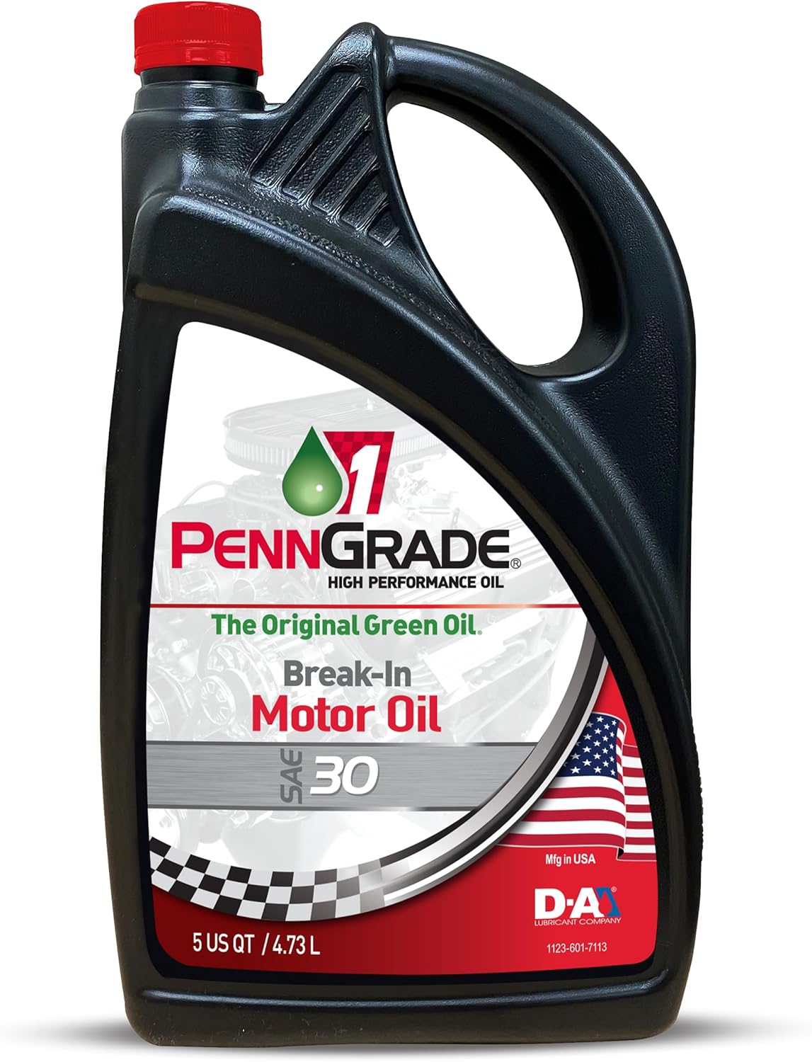 PENN GRADE 1, 71200, Break-In Oil SAE 30, Works with Diesel and Gasoline Engines, 5 Quart