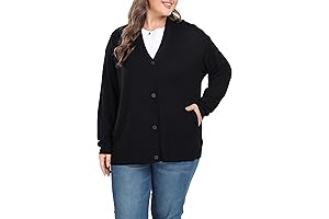 Shiaili Women's Classic Plus Size Cozy Non-Bulky Soft Cardigans Sweaters