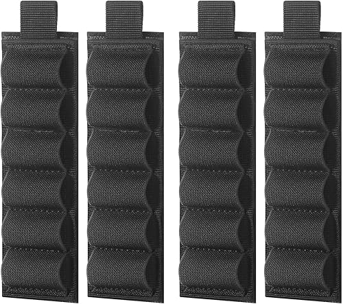 Miniatura 8 de Buttstock Holder Rifle Cartucho Escopeta Munición Portador Adhesivo Sillín Nylon para 12Ga