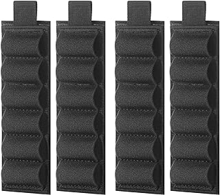 FUNANASUN Shotgun Shell Holder 12 Gauge Shell Holder Shotgun Accessories Adhesive Side Saddle for Rifle Shotgun Cartridge