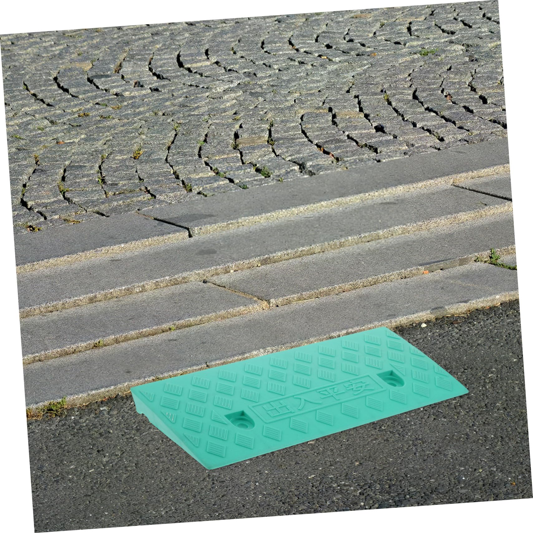 Rampa Soglia Pe Antiscivolo Verde per Sedia a Rotelle