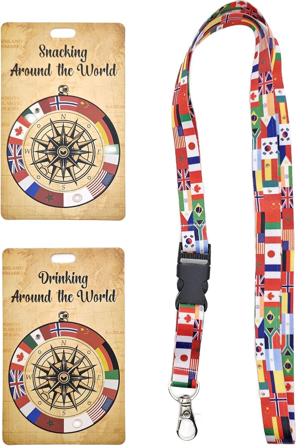 ASVP Shop Drink Around The World Lanyard - Passport For Drinking & Snacking at Epcot - World Showcase Pub Crawl image 2