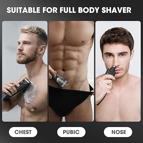 Miniatura 3 de Manscape - Recortador de cuerpo y bola para hombres, afeitadora de cabeza y cuerpo calvo, 3 en 1, recortadora de pelo de nariz y ingle púbica,