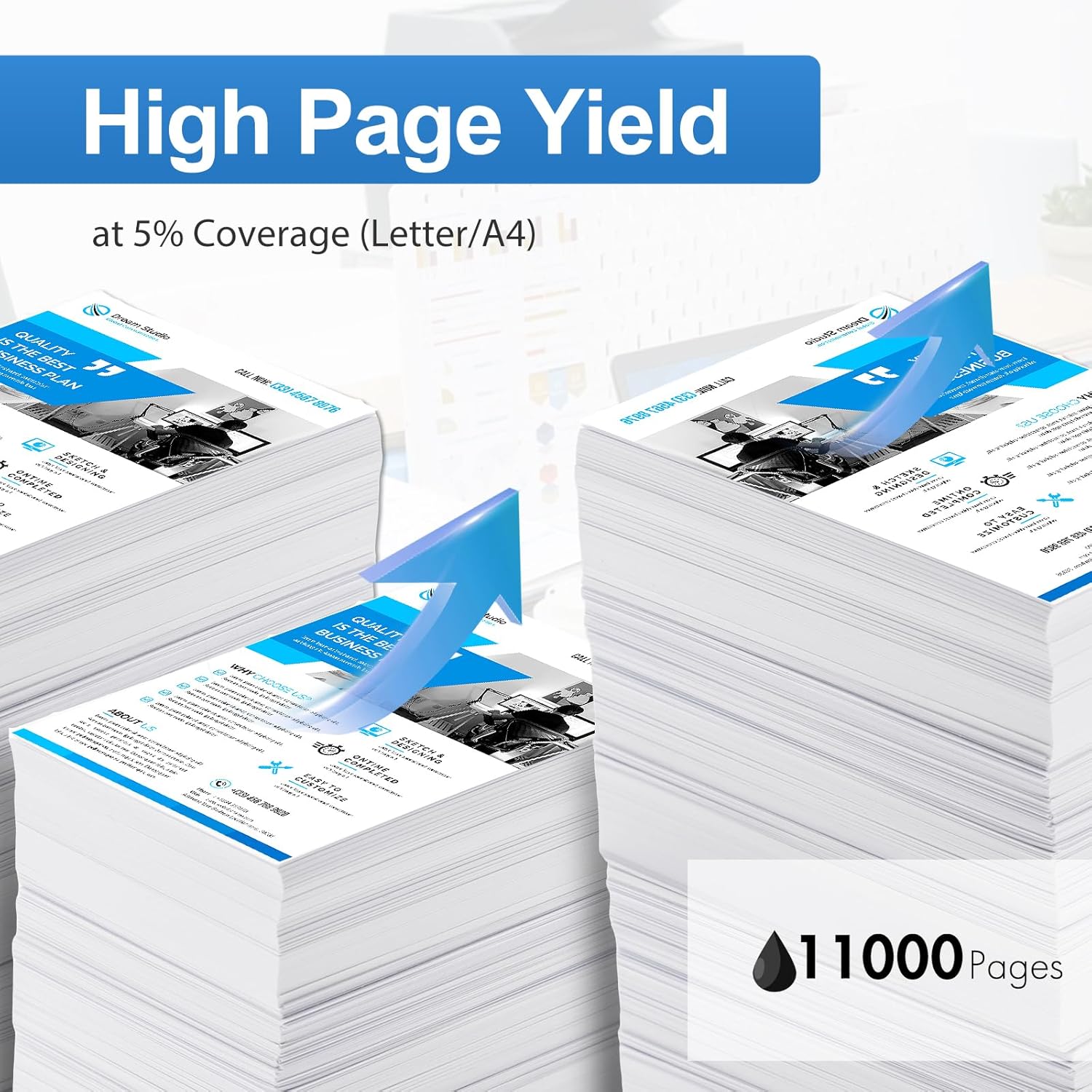 CF237A 37A Black Toner Cartridge 2-Pack Compatible Replacement for HP 37A 37X Toner Cartridge for Enterprise M607n M607dn M608n M608dn M607 M608 M609 MFP M631 M632 M633 Series Printer