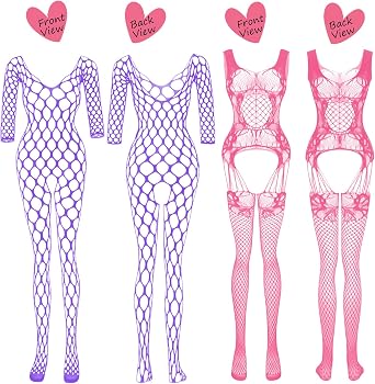JDiction Womens Lingerie BabyDoll Fishnet Bodysuit Sexy Nightwear(12 Pack)
