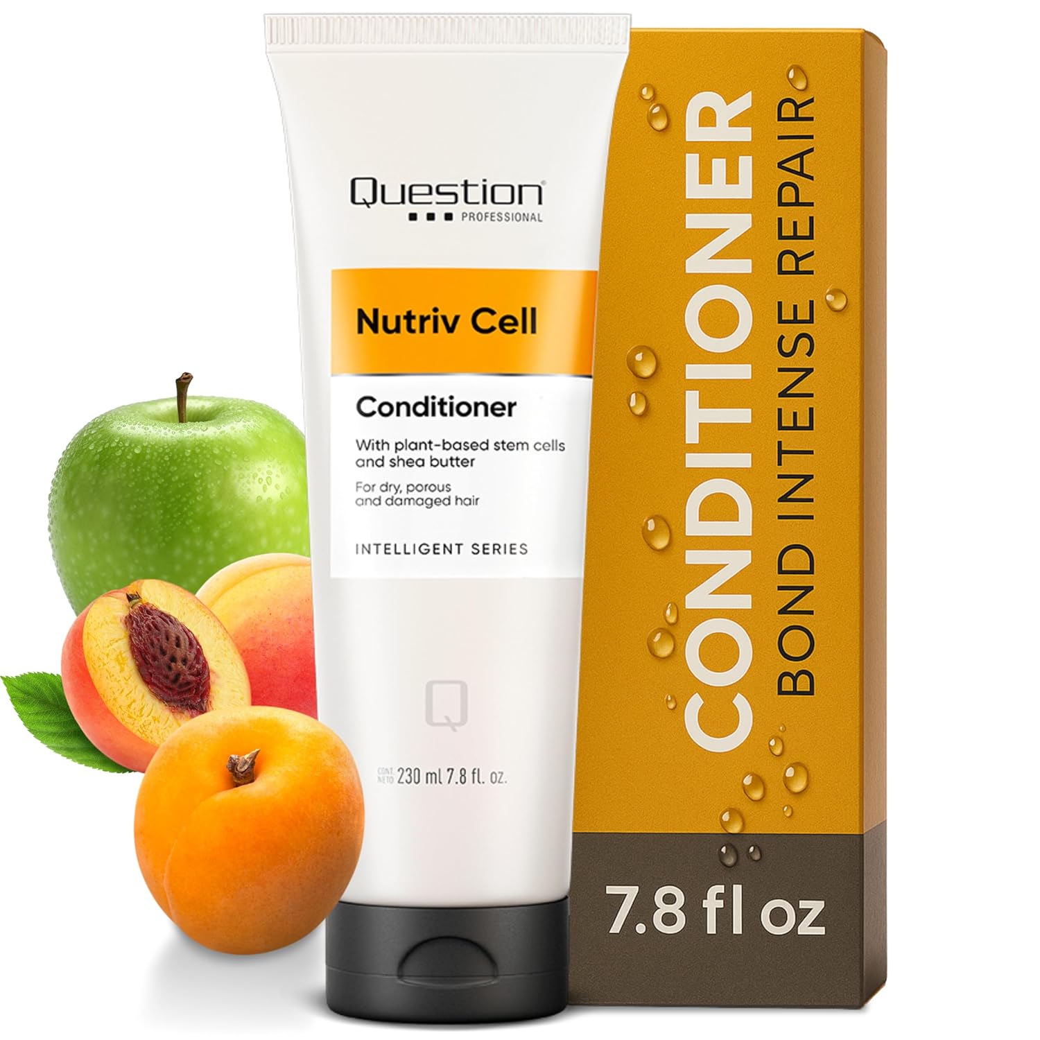 Sulfate Free Conditioner for Dry Damaged Hair, Plant Based Formula with Shea Butter and Stem Cells, Deep Hydration and Repair, Safe for Color Treated Hair, 7.8 fl oz